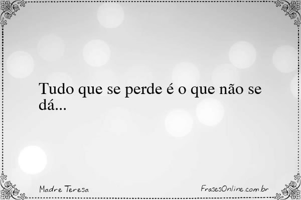 Frase de Madre Teresa