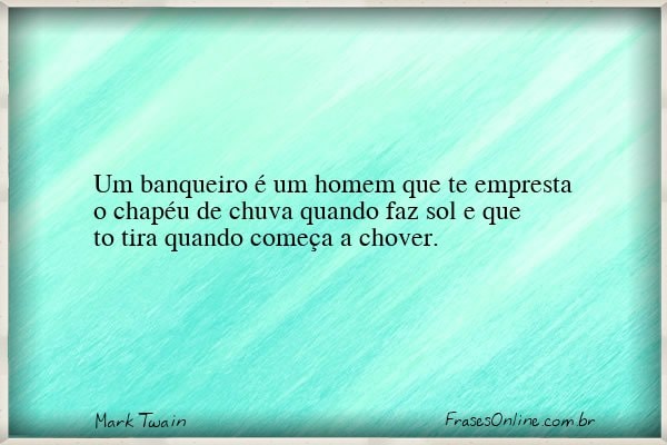 Frase de Mark Twain