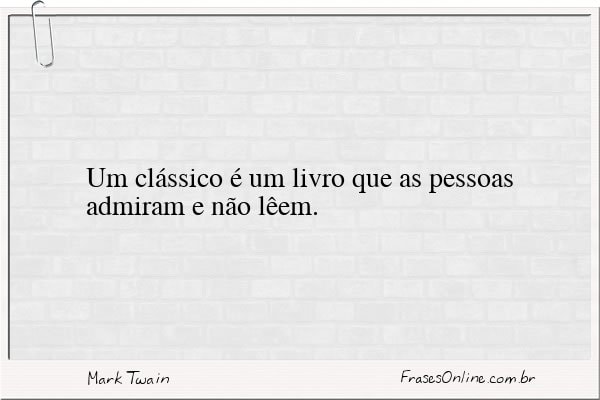 Frase de Mark Twain