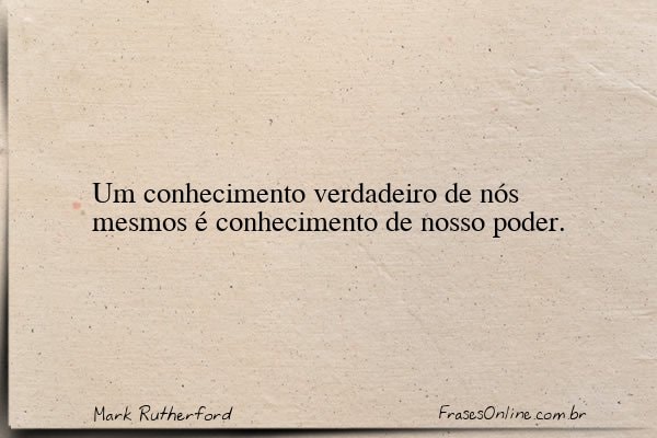 Frase de Mark Rutherford