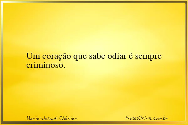 Frase de Marie-Joseph Chénier