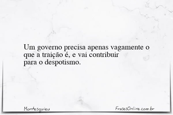 Frase de Montesquieu