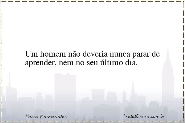 Frase de Moses Maimonides