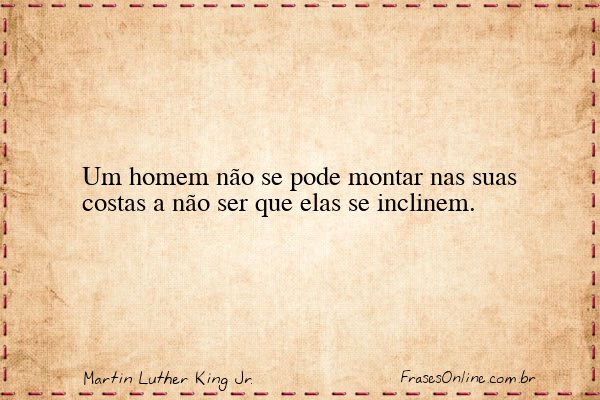 Frase de Martin Luther King Jr.