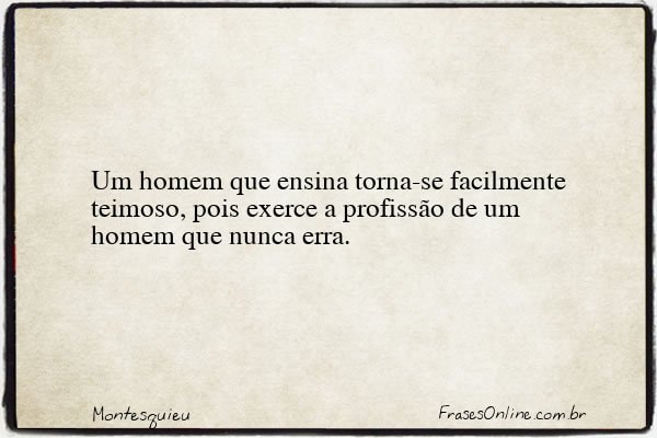 Frase de Montesquieu