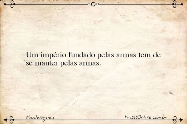 Frase de Montesquieu