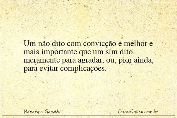 Frase de Mahatma Gandhi