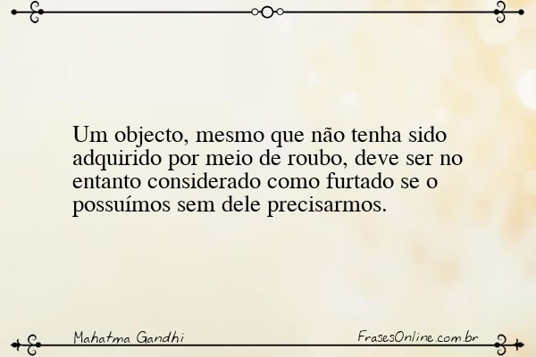 Frase de Mahatma Gandhi
