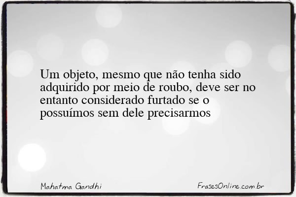 Frase de Mahatma Gandhi