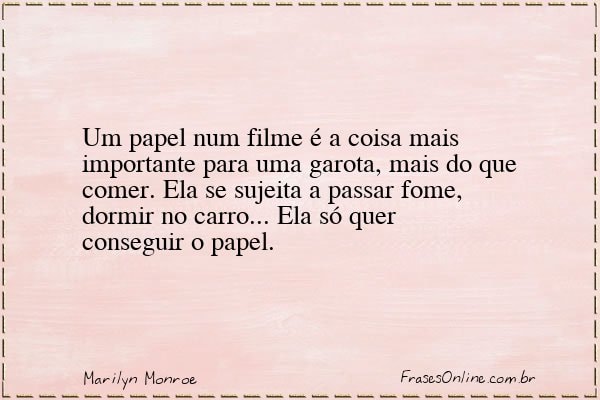 Frase de Marilyn Monroe