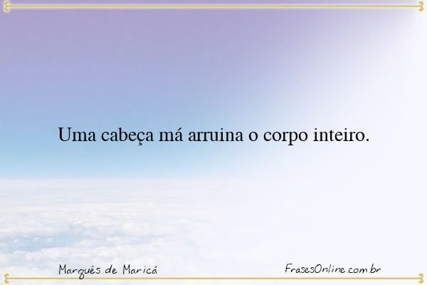 Frase de Marquês de Maricá