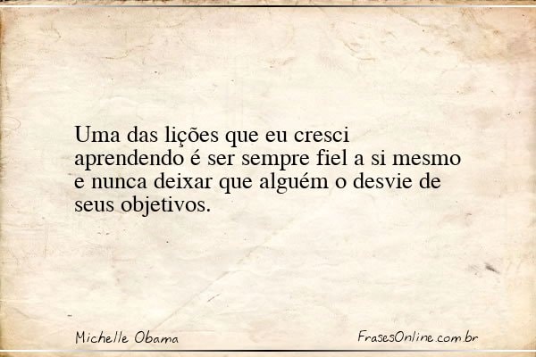 Frase de Michelle Obama