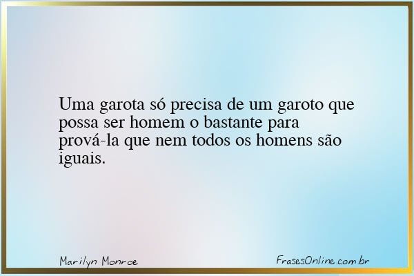 Frase de Marilyn Monroe