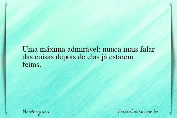 Frase de Montesquieu