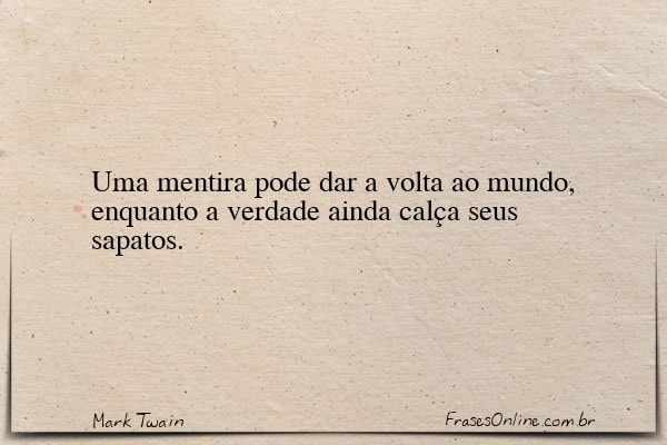 Frase de Mark Twain