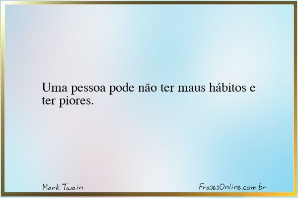 Frase de Mark Twain