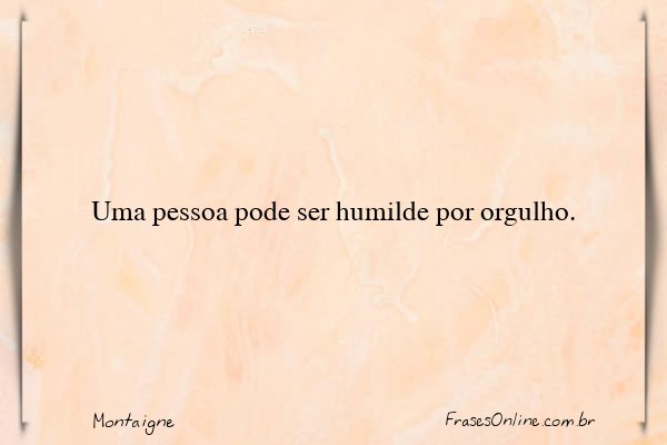 Frase de Montaigne