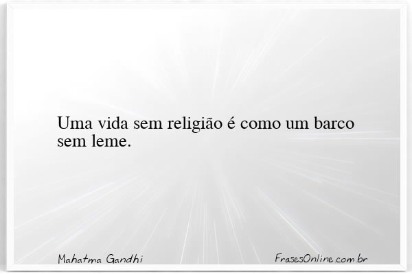 Frase de Mahatma Gandhi