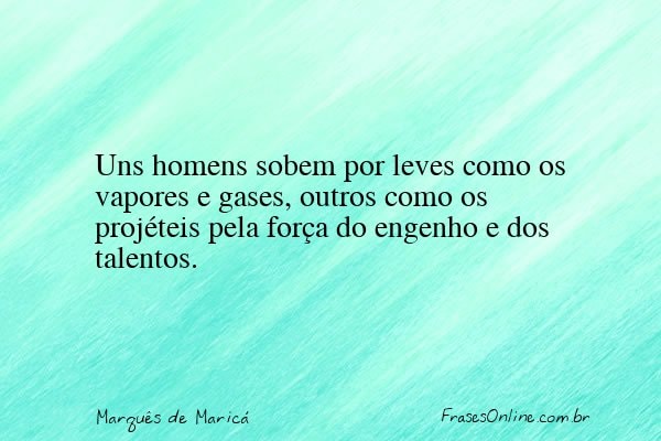 Frase de Marquês de Maricá