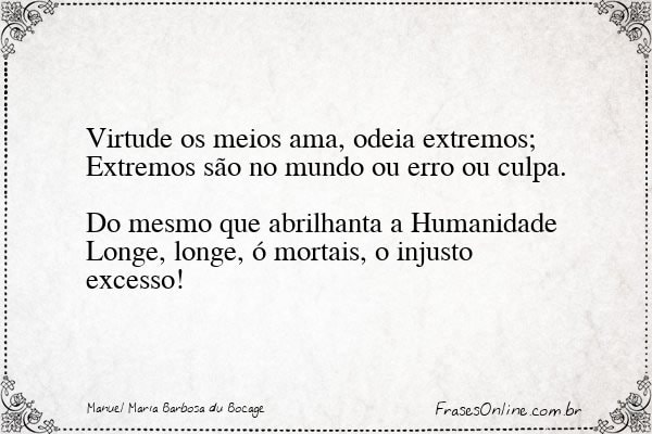 Frase de Manuel Maria Barbosa du Bocage