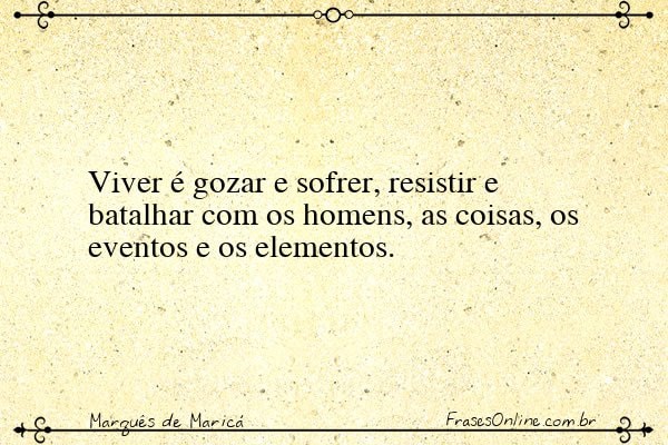 Frase de Marquês de Maricá