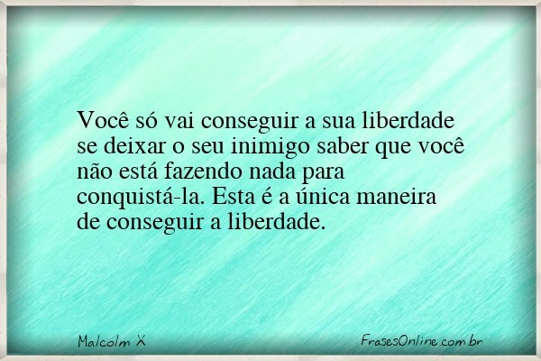 Frase de Malcolm X