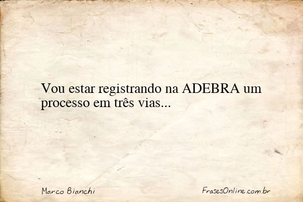Frase de Marco Bianchi