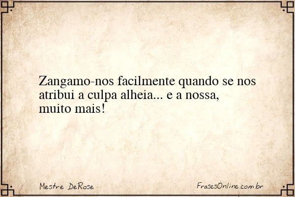 Frase de Mestre DeRose