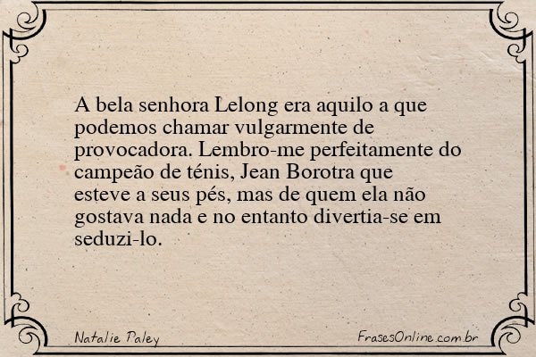 Frase de Natalie Paley