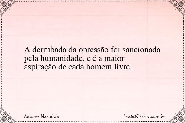 Frase de Nelson Mandela