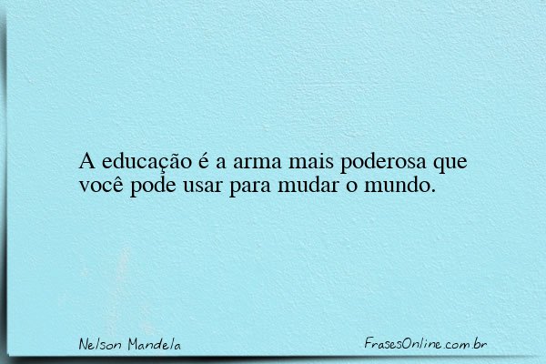 Frase de Nelson Mandela