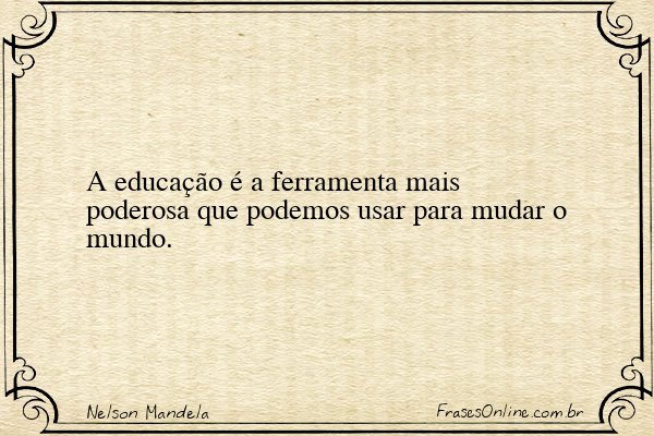 Frase de Nelson Mandela