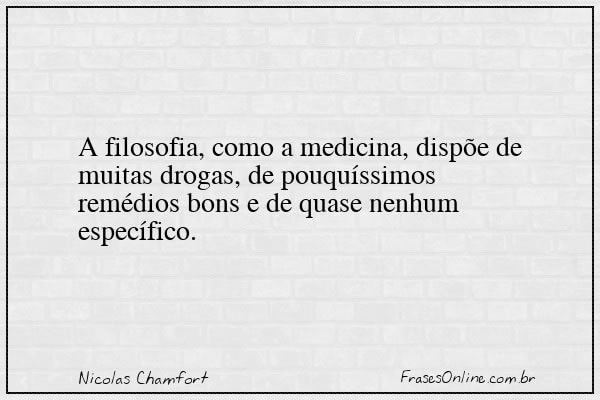 Frase de Nicolas Chamfort