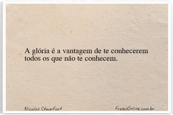 Frase de Nicolas Chamfort