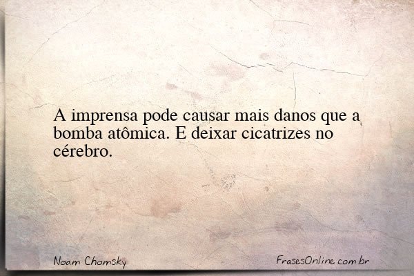 Frase de Noam Chomsky