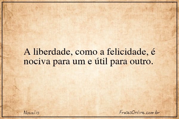 Frase de Novalis
