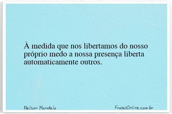 Frase de Nelson Mandela