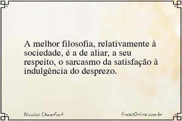 Frase de Nicolas Chamfort