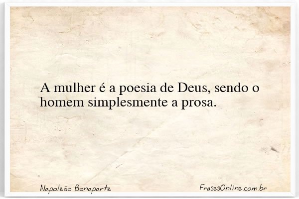 Frase de Napoleão Bonaparte
