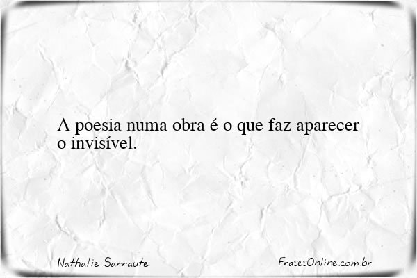 Frase de Nathalie Sarraute