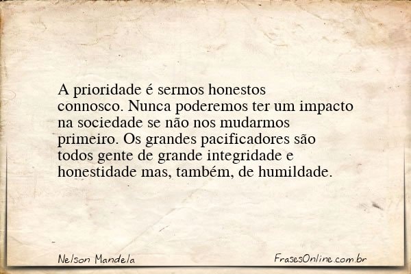 Frase de Nelson Mandela