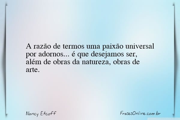 Frase de Nancy Etcoff