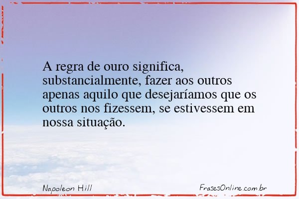 Frase de Napoleon Hill