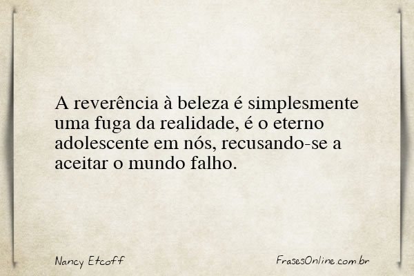 Frase de Nancy Etcoff