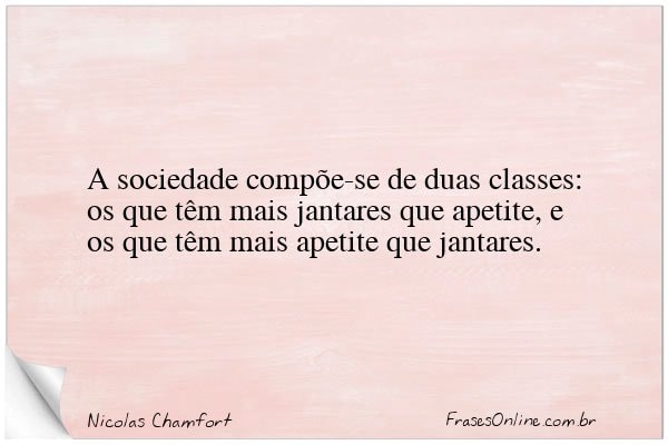 Frase de Nicolas Chamfort