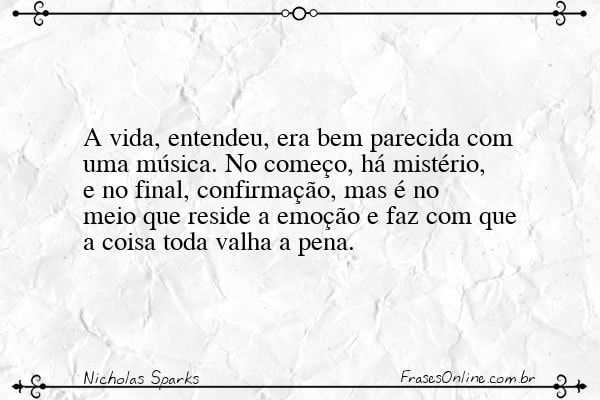 Frase de Nicholas Sparks
