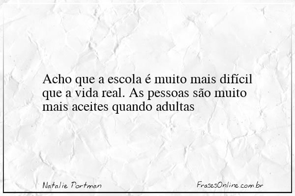Frase de Natalie Portman