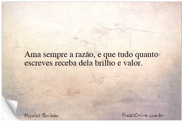 Frase de Nicolas Boileau