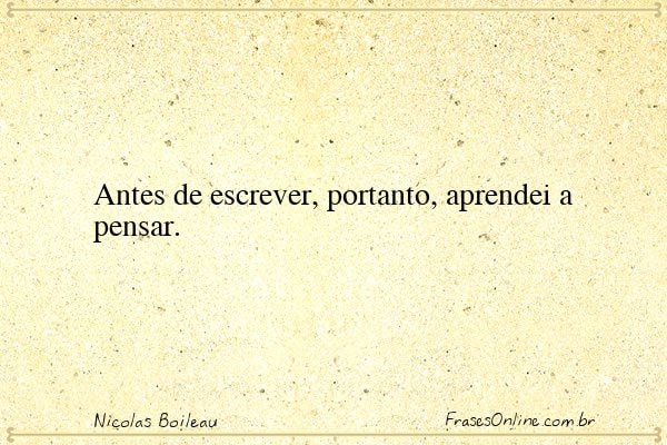 Frase de Nicolas Boileau