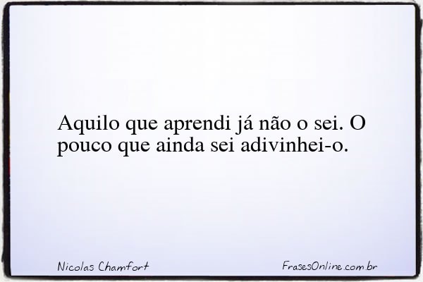 Frase de Nicolas Chamfort